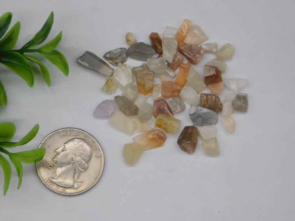 RAINBOW MOONSTONE ROCK STONE LAPIDARY SPECIMEN - 2