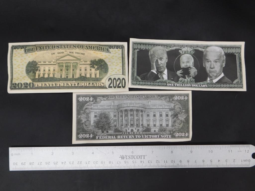 PRESIDENTIAL NOVELTY BILLS - 2