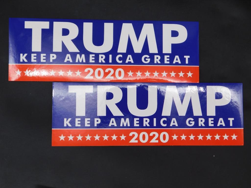 TRUMP 2020 BUMPER STICKERS: TRUMP 2020 BUMPER STICKERS
