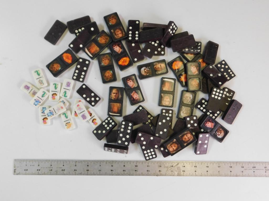 MIXED DOMINOES PLAYING PIECES - 4