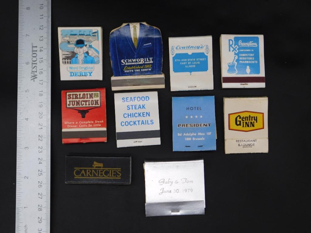 VINTAGE ADVERTISING MATCHBOOKS - 2