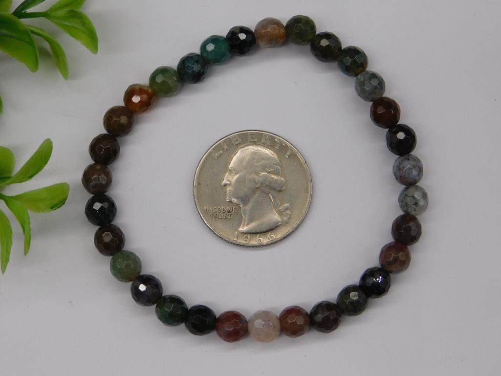 STONE STRETCH BRACELET ROCK STONE LAPIDARY SPECIMEN - 2