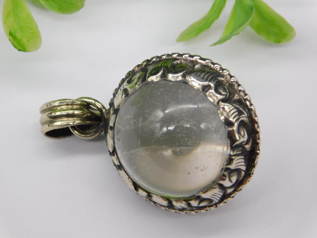 GENUINE STONE PENDANT WITH INTRICATE TOOLING ROCK STONE LAPIDARY SPECIMEN: GENUINE STONE PENDANT WITH INTRICATE TOOLING ROCK STONE LAPIDARY SPECIMEN