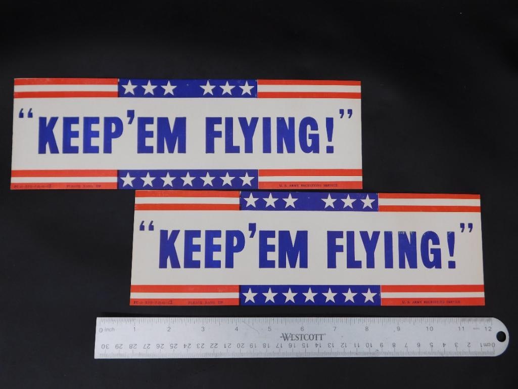 KEEP 'EM FLYING US ARMY RECRUITMENT SERVICES POSTERS - 4
