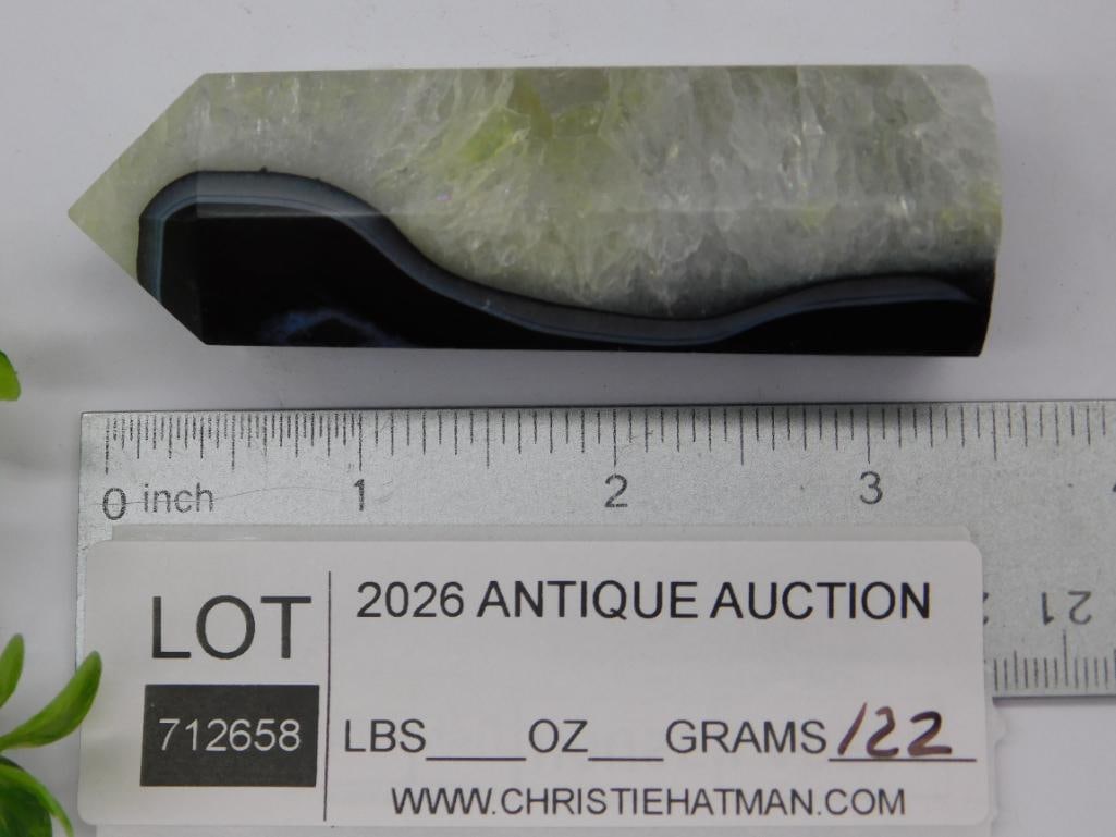 AGATE STONE TOWER ROCK STONE LAPIDARY SPECIMEN - 2