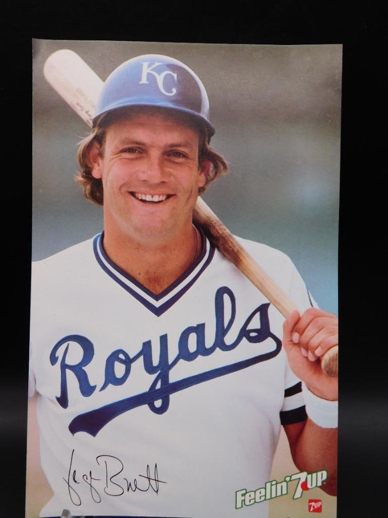 GEORGE BRETT 7UP ADVERTISING POSTER: GEORGE BRETT 7UP ADVERTISING POSTER
