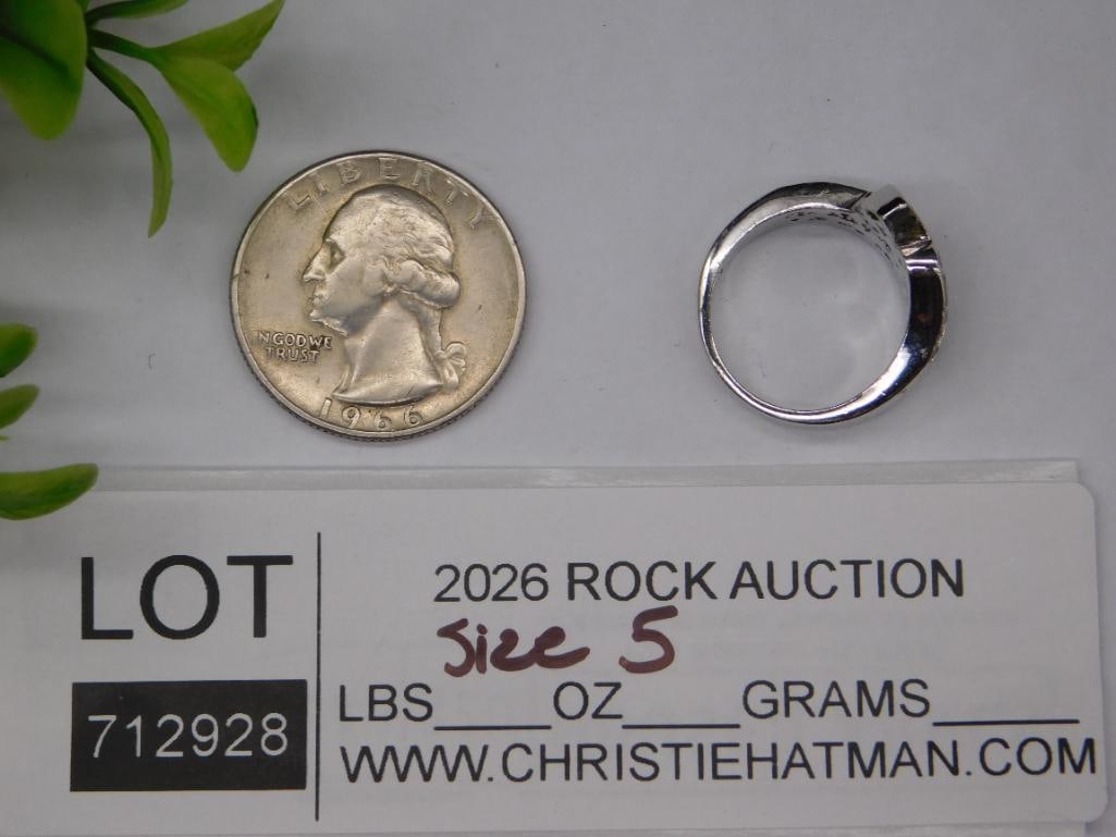 STONE RING SIZE 5 ROCK STONE LAPIDARY SPECIMEN - 2