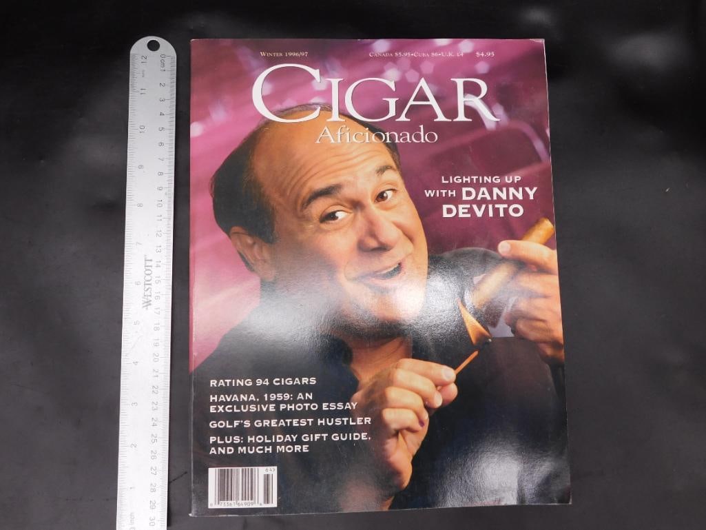 1996 CIGAR AFICIONADO WITH DANNY DEVITO COVER - 5