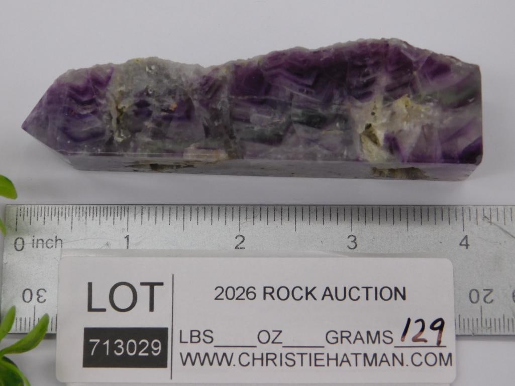 FLUORITE TOWER ROCK STONE LAPIDARY SPECIMEN - 3