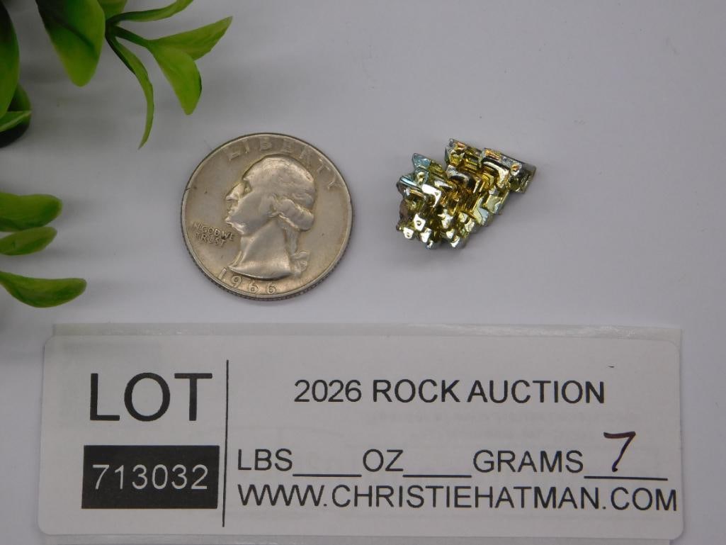 BISMUTH ROCK STONE LAPIDARY SPECIMEN - 2