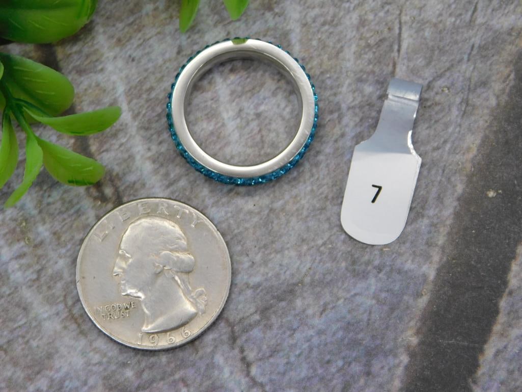 C STONE RING ROCK STONE LAPIDARY SPECIMEN - 2