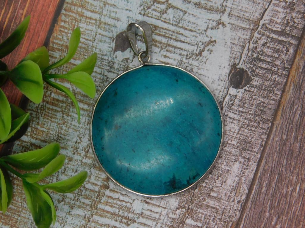 TURQUOISE PENDANT ROCK STONE LAPIDARY SPECIMEN: TURQUOISE PENDANT ROCK STONE LAPIDARY SPECIMEN