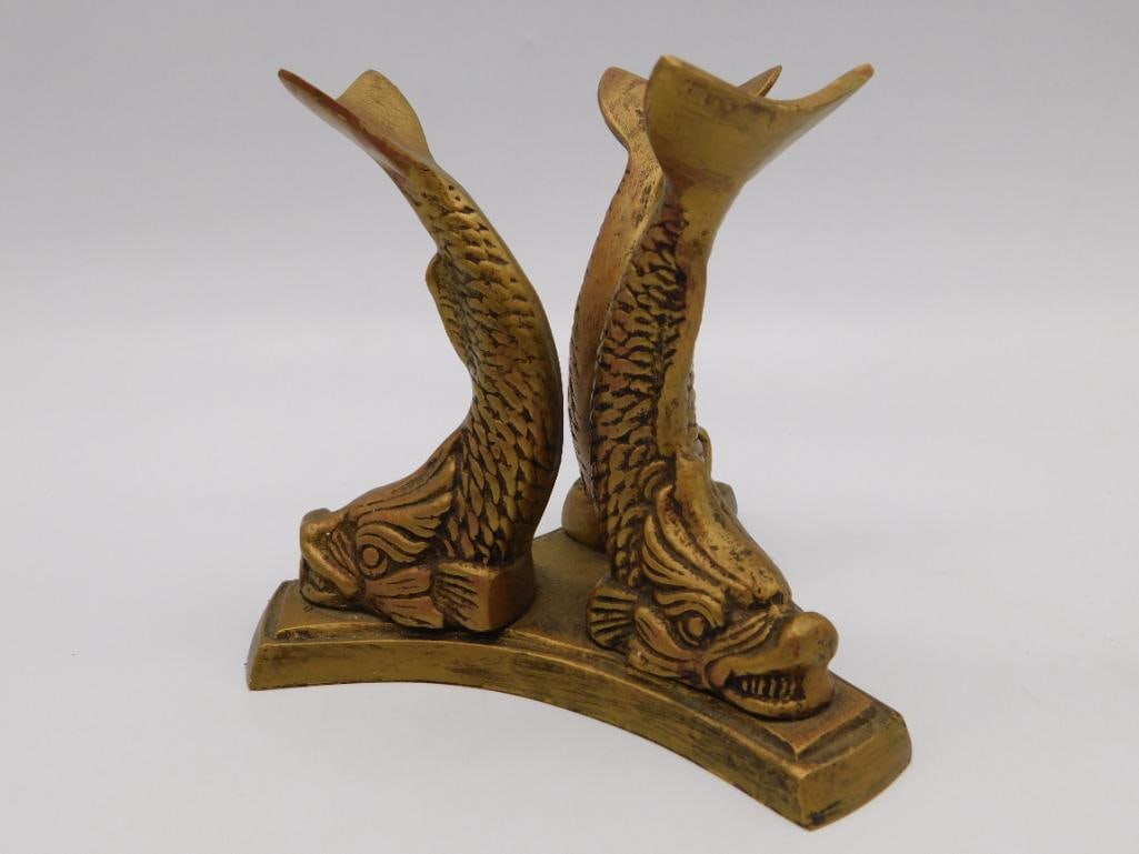 BRASS FISH BOWL OR SPHERE STAND VINTAGE ANTIQUE: BRASS FISH BOWL OR SPHERE STAND VINTAGE ANTIQUE