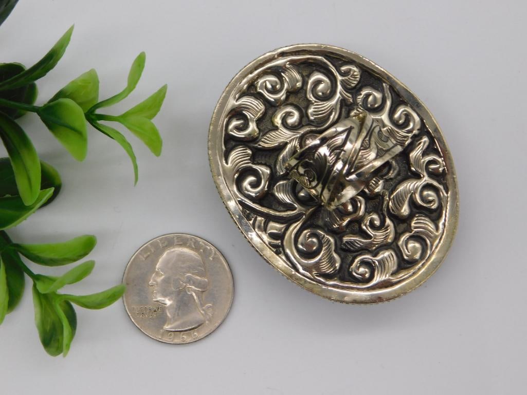 AMETHYST ADJUSTABLE STATEMENT RING ROCK STONE LAPIDARY SPECIMEN - 2