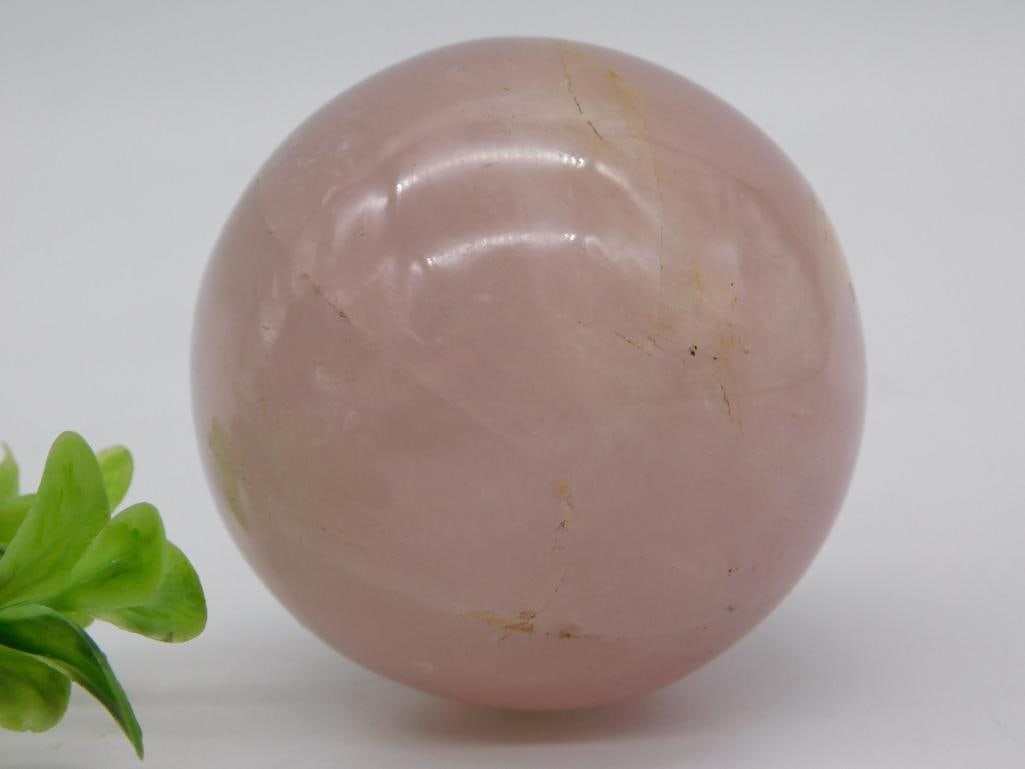 ROSE QUARTZ SPHERE ROCK STONE LAPIDARY SPECIMEN: ROSE QUARTZ SPHERE ROCK STONE LAPIDARY SPECIMEN