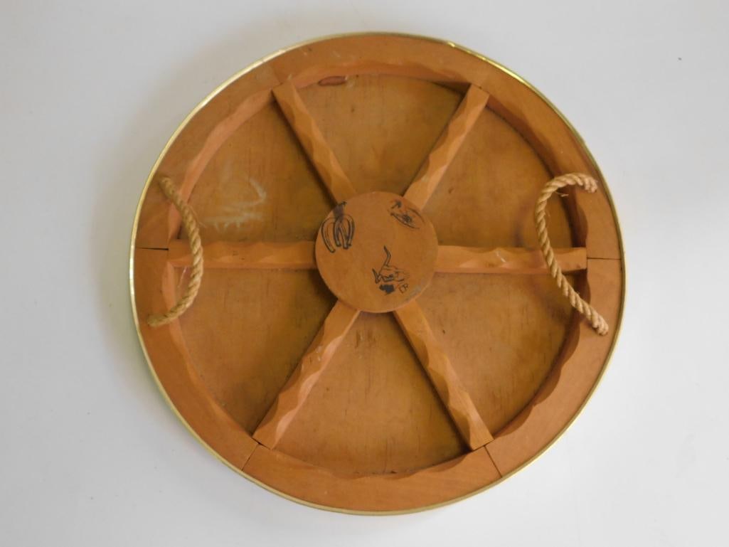 RUSTIC SNACK DIVIDED TRAY VINTAGE ANTIQUE: RUSTIC SNACK DIVIDED TRAY VINTAGE ANTIQUE