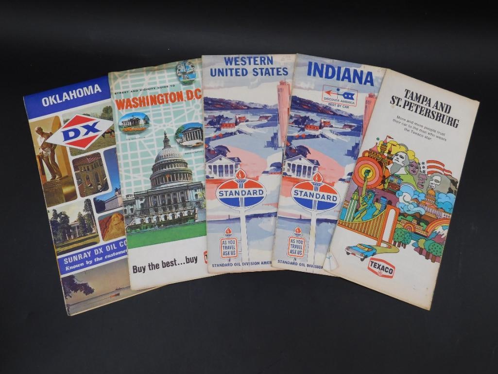 STANDARD DX ROAD MAPS ASSORTED STATES VINTAGE ANTIQUE AUTOMOBILIA (1 of 4)