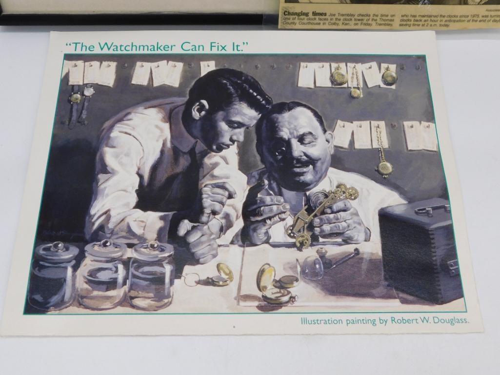 Watchmaker-Themed Ephemera and Prints WATCHMAKER WATCHMAKING TOOLS - 4