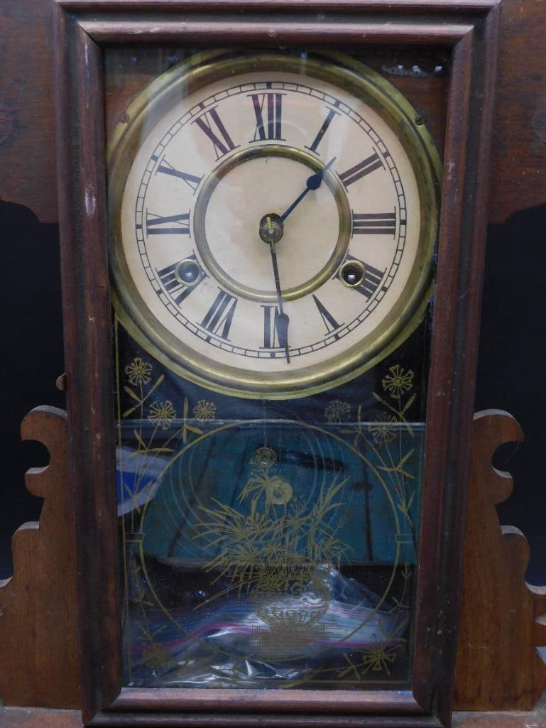 MANTLE CLOCK VINTAGE ANTIQUE - 2