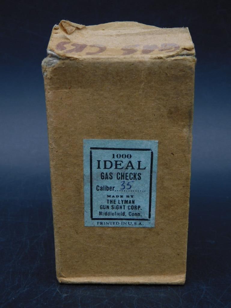 IDEAL GAS CHECKS 35 CALIBER VINTAGE ANTIQUE: IDEAL GAS CHECKS 35 CALIBER VINTAGE ANTIQUE