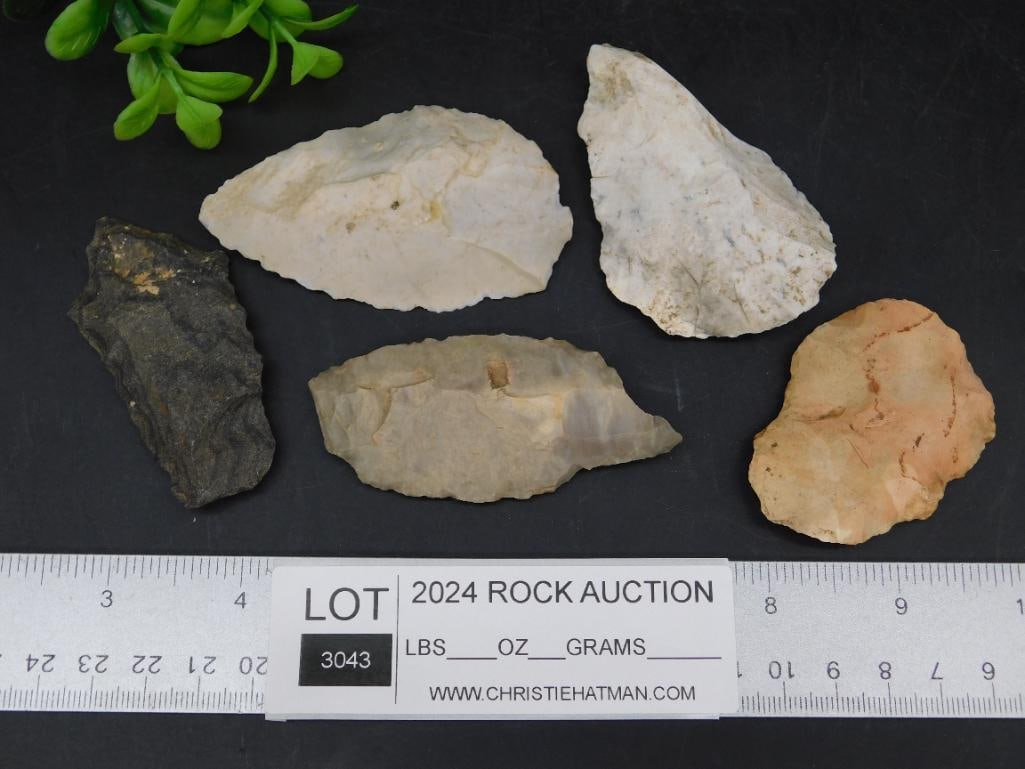 HAND KNAPPED ARTIFACTS ROCK STONE LAPIDARY SPECIMEN - 3
