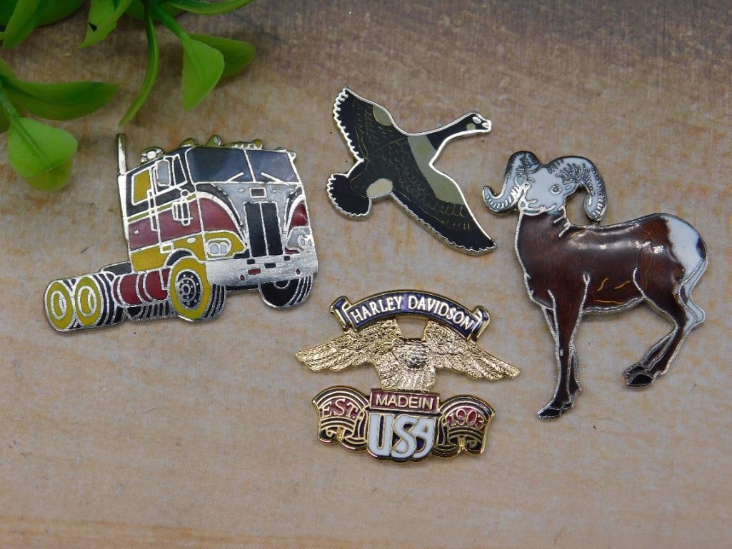 ENAMEL PINS MIXED VINTAGE ANTIQUE: ENAMEL PINS MIXED VINTAGE ANTIQUE