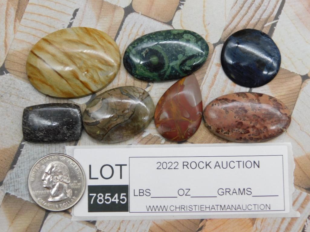 CABOCHONS ROCK STONE LAPIDARY SPECIMEN - 2