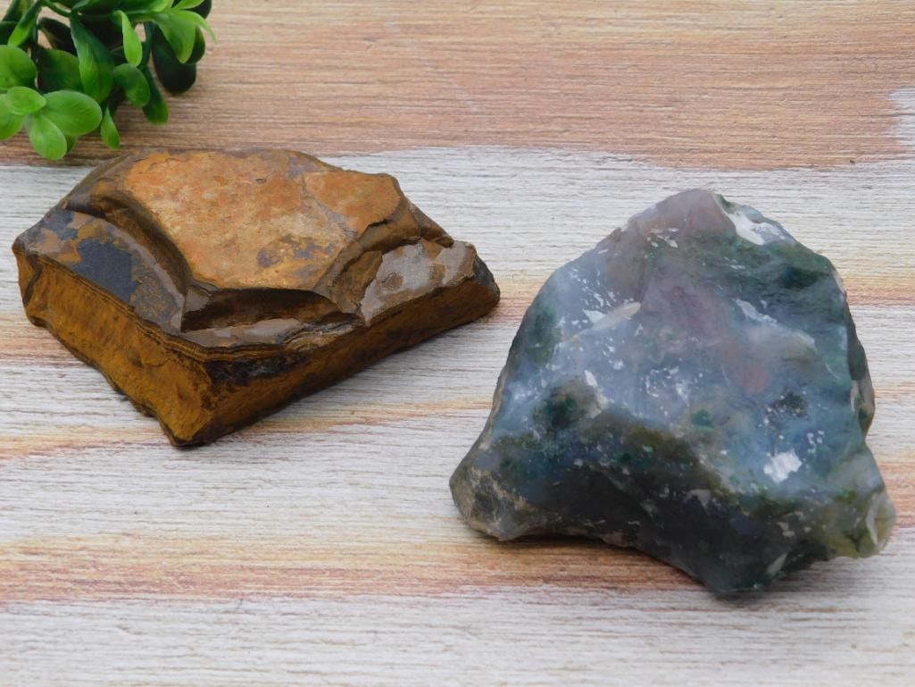 MIXED LOT ROCK STONE LAPIDARY SPECIMEN: MIXED LOT ROCK STONE LAPIDARY SPECIMEN