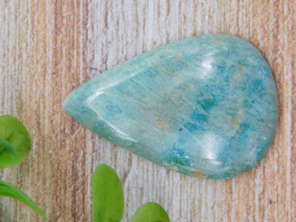 AMAZONITE CABOCHON ROCK STONE LAPIDARY SPECIMEN: AMAZONITE CABOCHON ROCK STONE LAPIDARY SPECIMEN