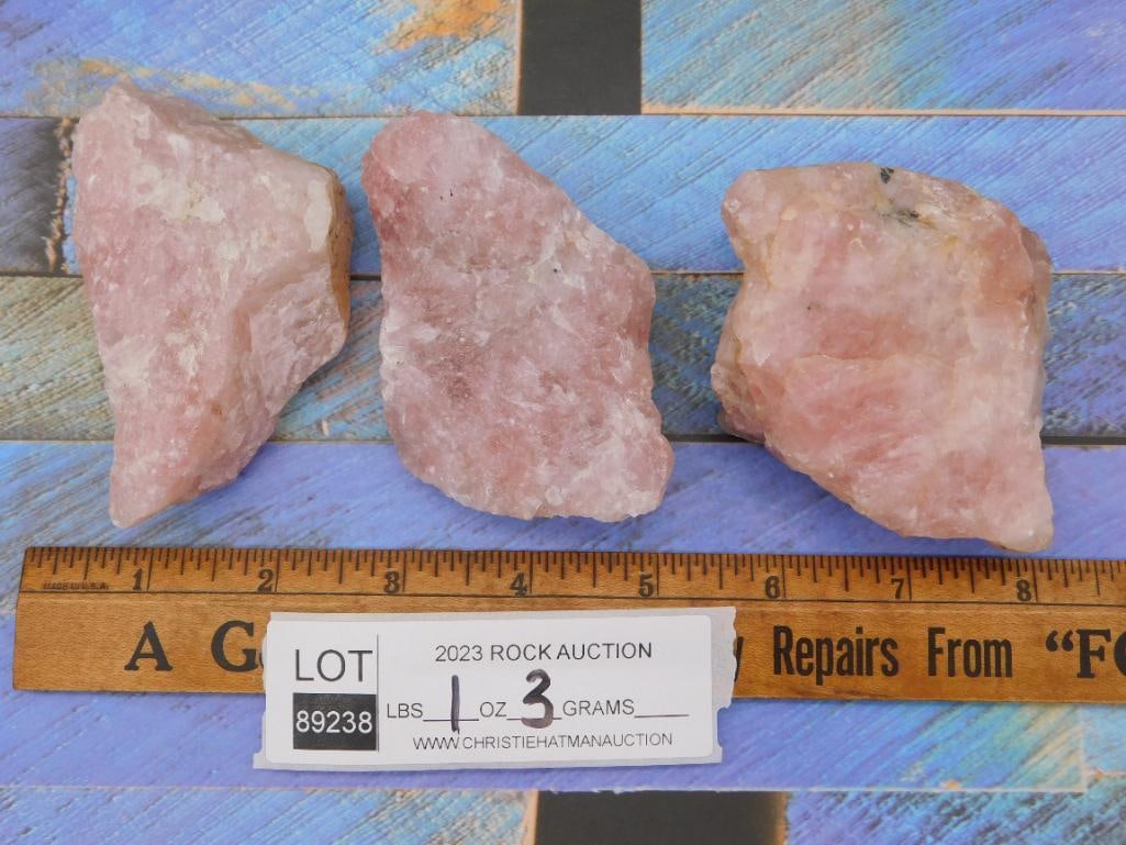 ROSE QUARTZ ROCK STONE LAPIDARY SPECIMEN - 2