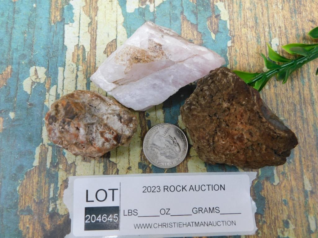 MIXED ROUGH ROCK ROCK STONE LAPIDARY SPECIMEN - 2