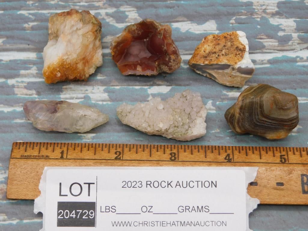 MIXED ROUGH ROCK ROCK STONE LAPIDARY SPECIMEN - 2