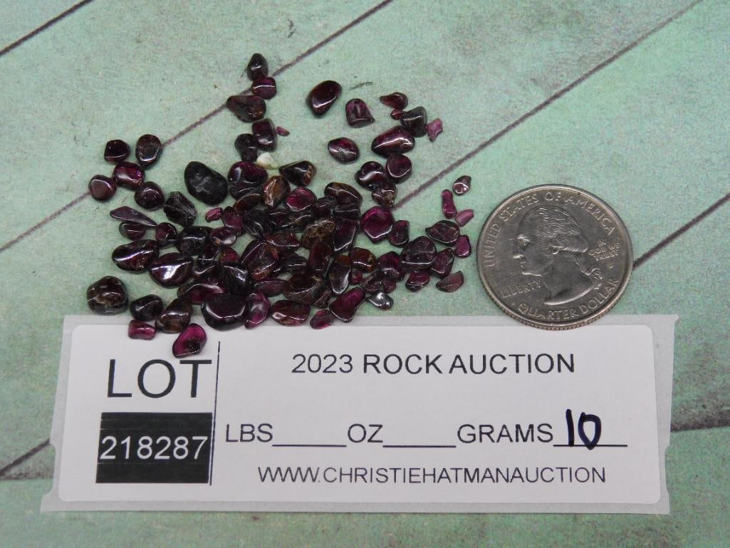 GARNET ROCK STONE LAPIDARY SPECIMEN - 2