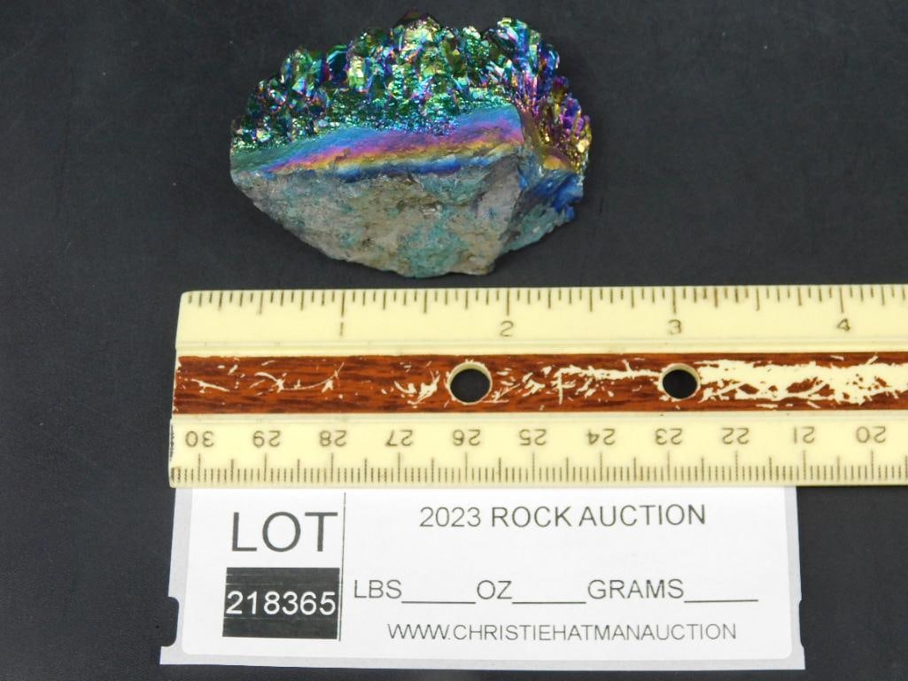 TITANIUM AMETHYST ROCK STONE LAPIDARY SPECIMEN - 2