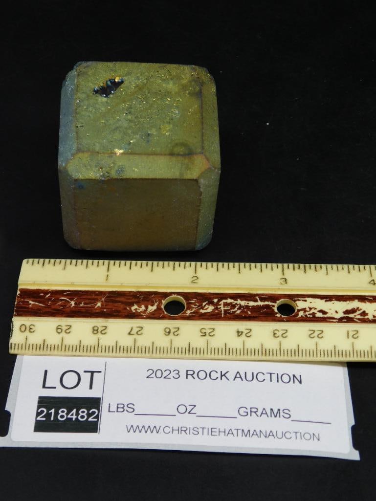 DRUZY TITANIUM CUBE ROCK STONE LAPIDARY SPECIMEN - 2