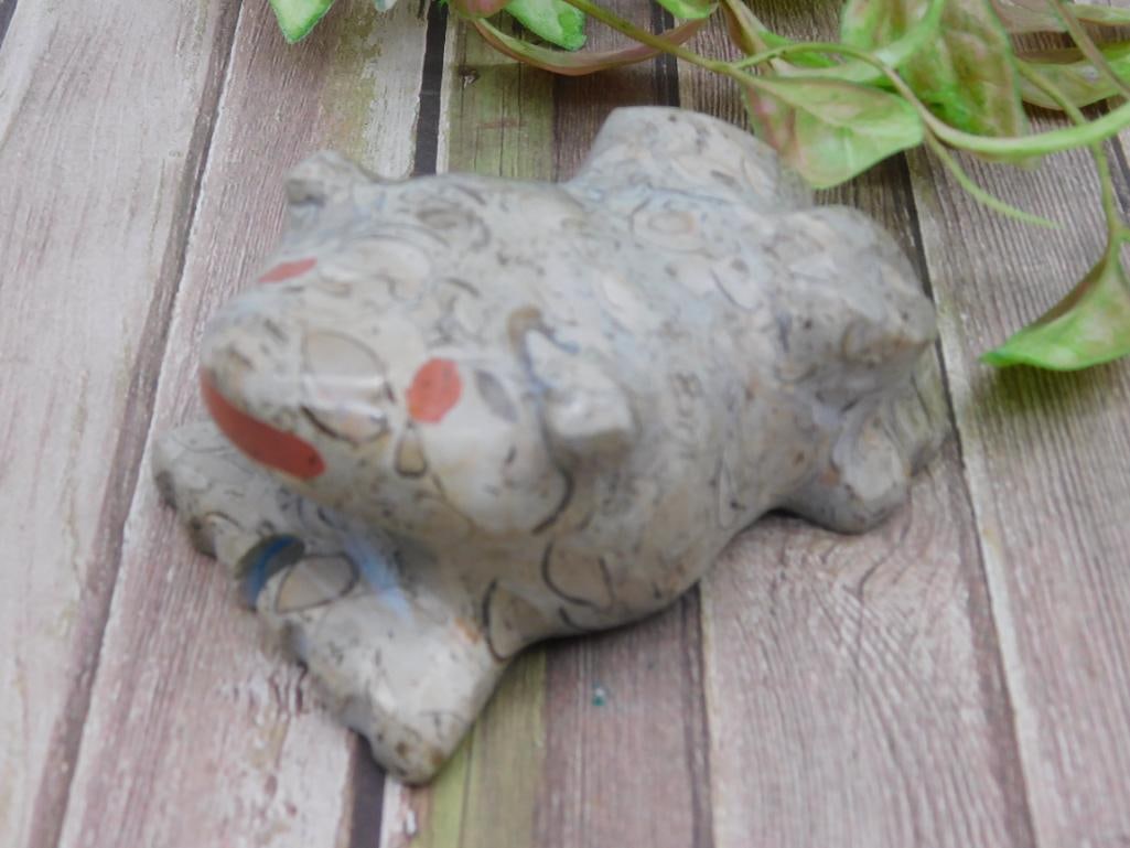 STONE FROG ROCK STONE LAPIDARY SPECIMEN - 3