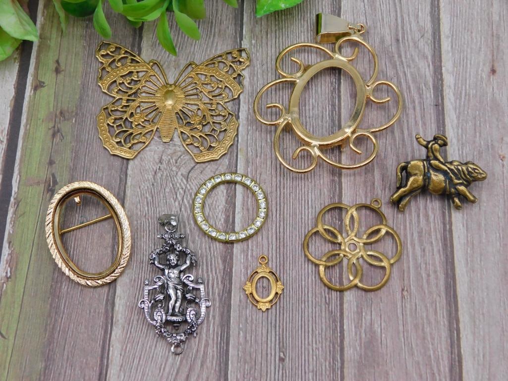 MIXED PENDANT LOT ROCK STONE LAPIDARY SPECIMEN: MIXED PENDANT LOT ROCK STONE LAPIDARY SPECIMEN