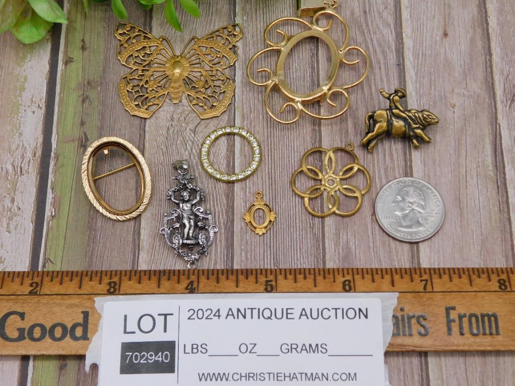 MIXED PENDANT LOT ROCK STONE LAPIDARY SPECIMEN - 2