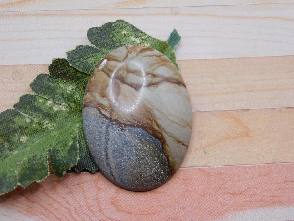 JASPER CABOCHON ROCK STONE LAPIDARY SPECIMEN: JASPER CABOCHON ROCK STONE LAPIDARY SPECIMEN