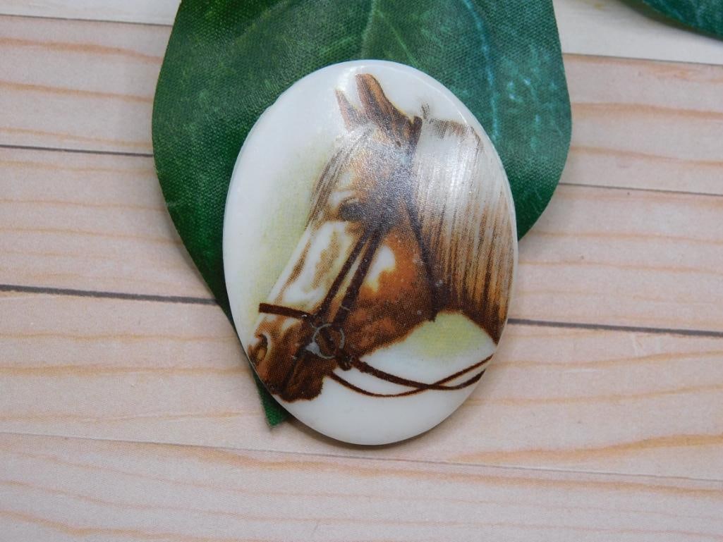 HORSE CABOCHON ROCK STONE LAPIDARY SPECIMEN: HORSE CABOCHON ROCK STONE LAPIDARY SPECIMEN