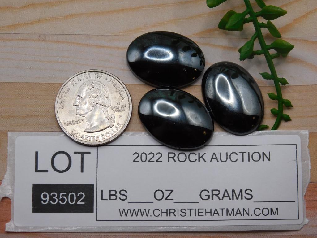 HEMATITE CABOCHONS ROCK STONE LAPIDARY SPECIMEN - 2