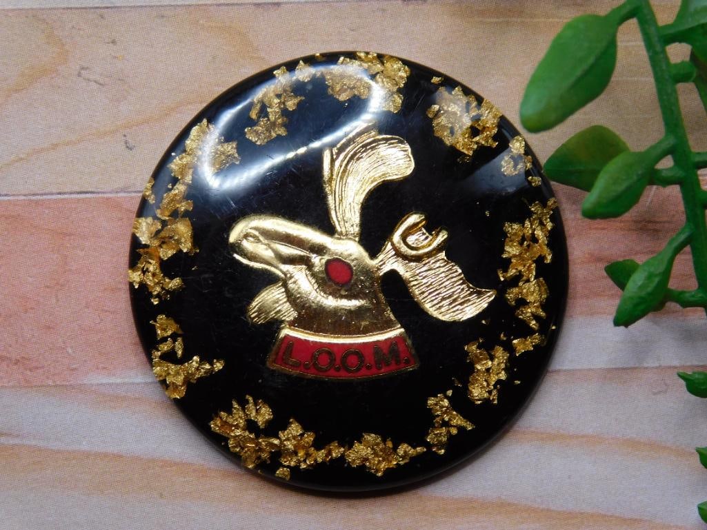 GOLD FLECKED L.O.O.M. CABOCHON ROCK STONE LAPIDARY SPECIMEN: GOLD FLECKED L.O.O.M. CABOCHON ROCK STONE LAPIDARY SPECIMEN