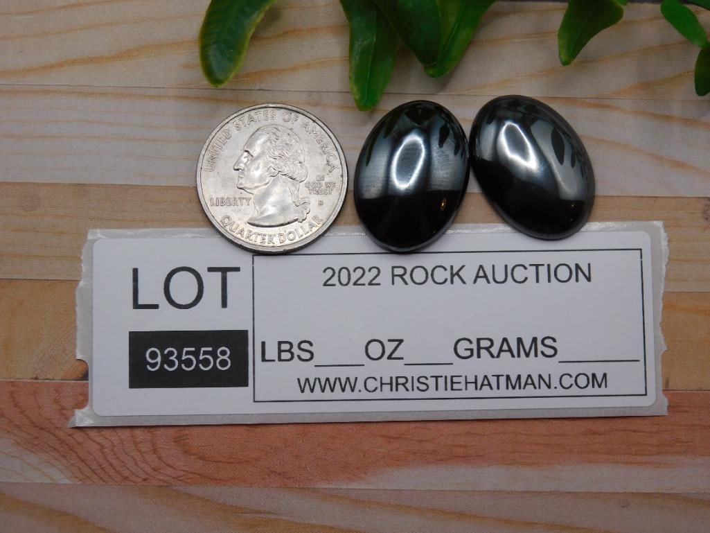 HEMATITE CABOCHONS ROCK STONE LAPIDARY SPECIMEN - 2