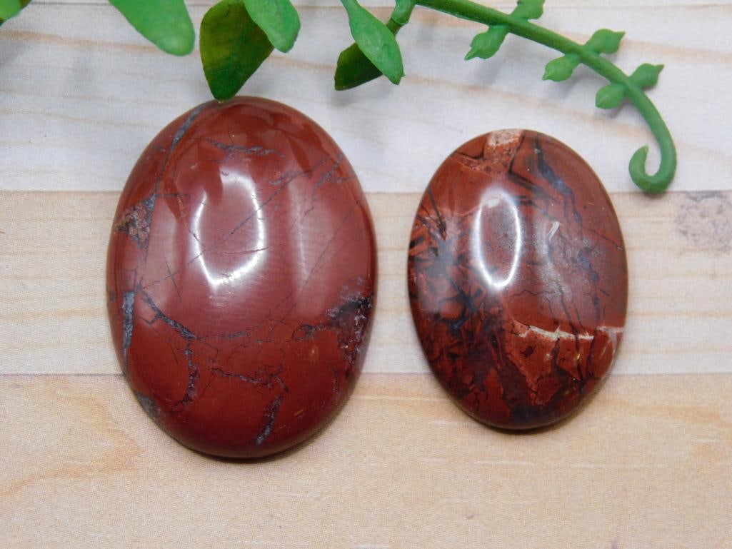 BRECCIATED JASPER CABOCHONS ROCK STONE LAPIDARY SPECIMEN: BRECCIATED JASPER CABOCHONS ROCK STONE LAPIDARY SPECIMEN