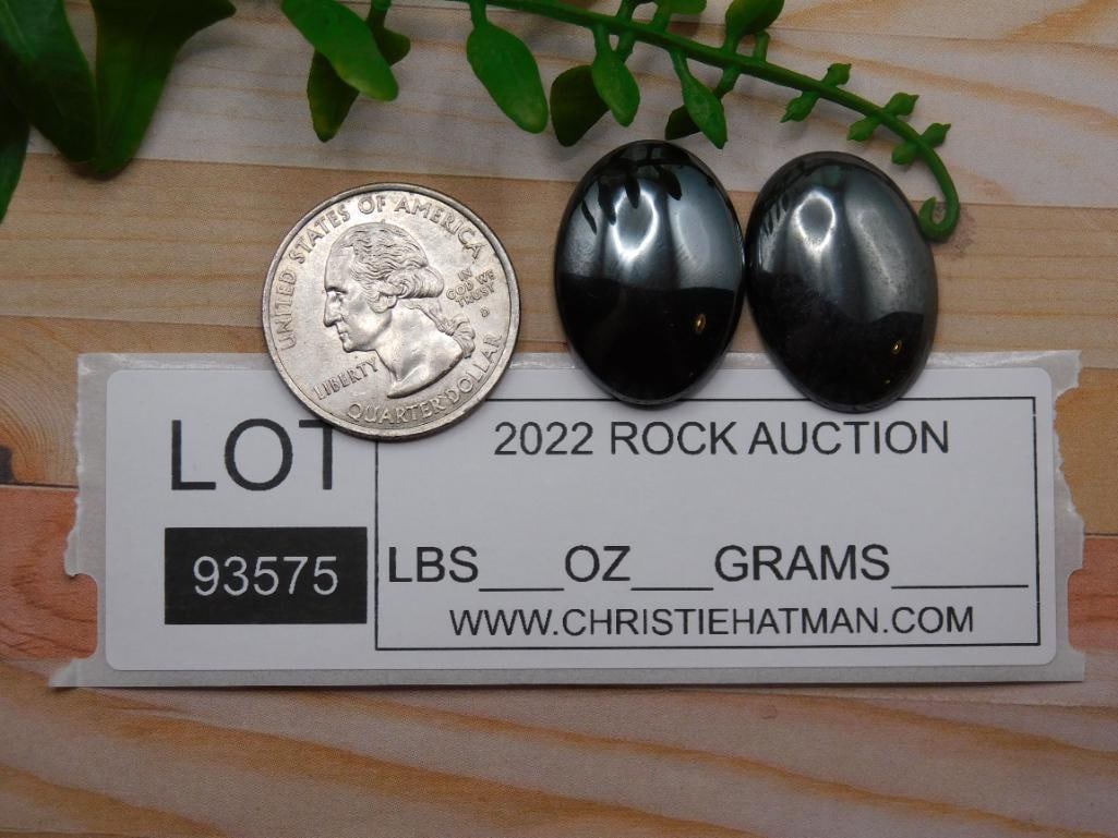 HEMATITE CABOCHONS ROCK STONE LAPIDARY SPECIMEN - 2