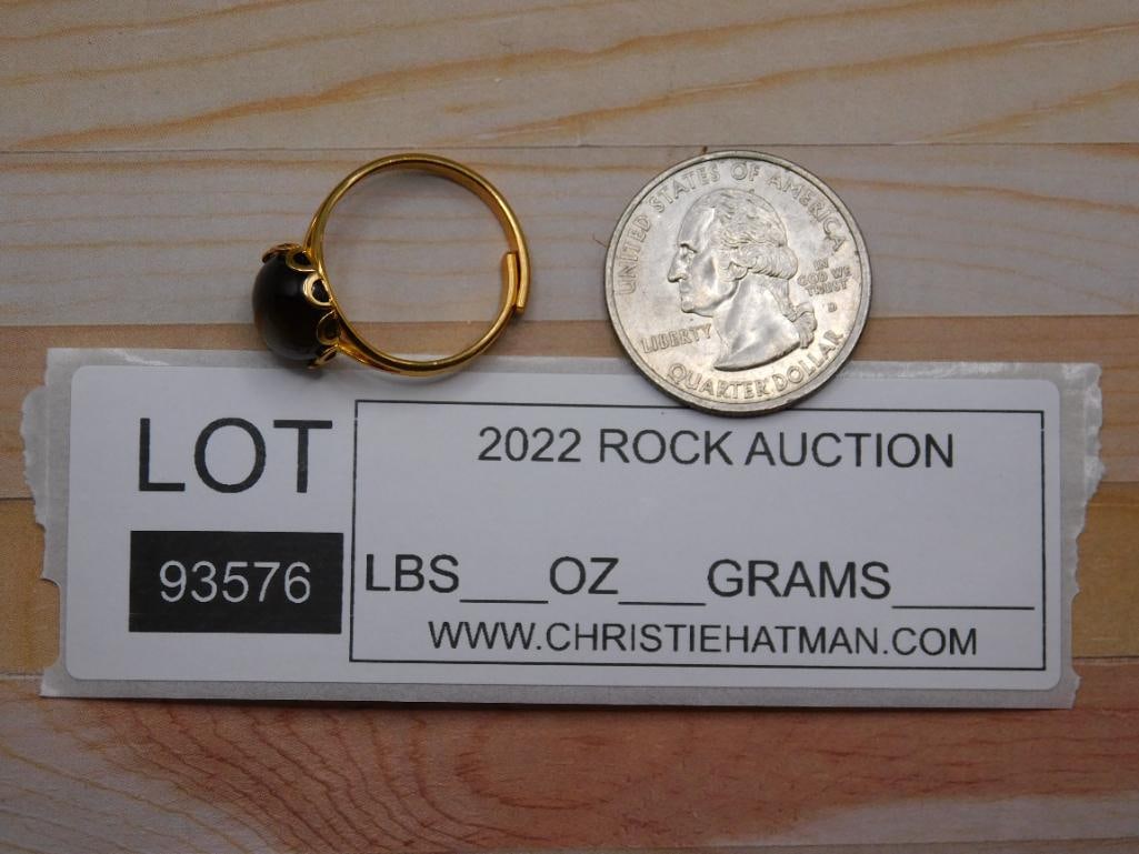 TIGERS EYE RING ROCK STONE LAPIDARY SPECIMEN - 2