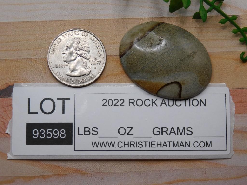 JASPER CABOCHON ROCK STONE LAPIDARY SPECIMEN - 2