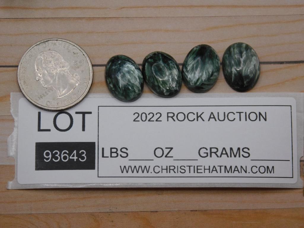SERAPHINITE CABOCHONS ROCK STONE LAPIDARY SPECIMEN - 2
