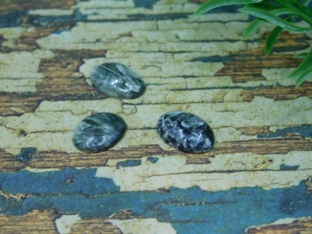 SERAPHINITE CABOCHONS ROCK STONE LAPIDARY SPECIMEN - 2