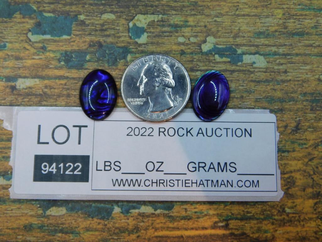 ABALONE CABOCHONS ROCK STONE LAPIDARY SPECIMEN - 3